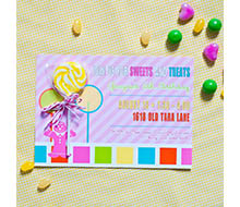 Candy Land Inspired Birthday Party Printable Invitation